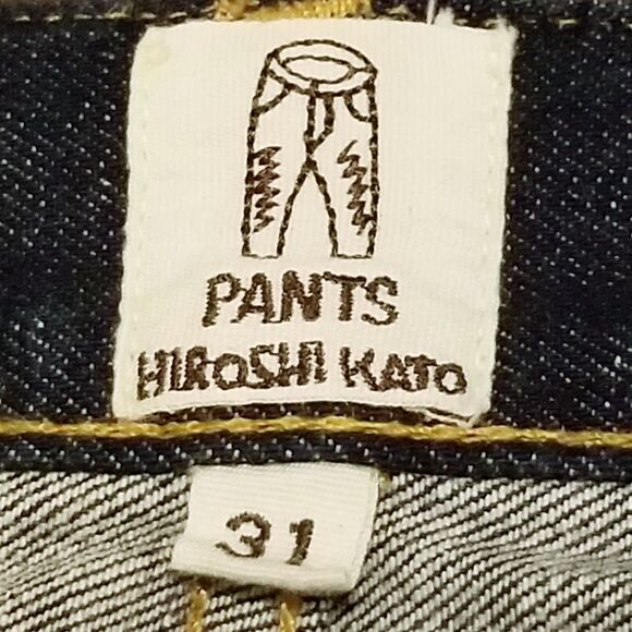 Hiroshi Kato The Pen Jeans Men's Size 31 Selvedge Raw Denim Made In USA (31×26) - Picture 5 of 8